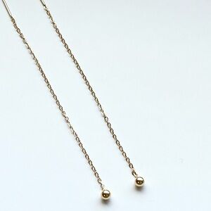 Elegant 14K Gold Filled Bead Drop Earrings